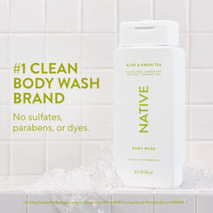 Native Body Wash, Aloe & Green Tea, Sulfate Free, for Women & Men, 18 fl oz
