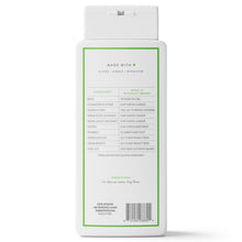 Native Cucumber & Mint body wash bottle back panel with ingredient and directions text