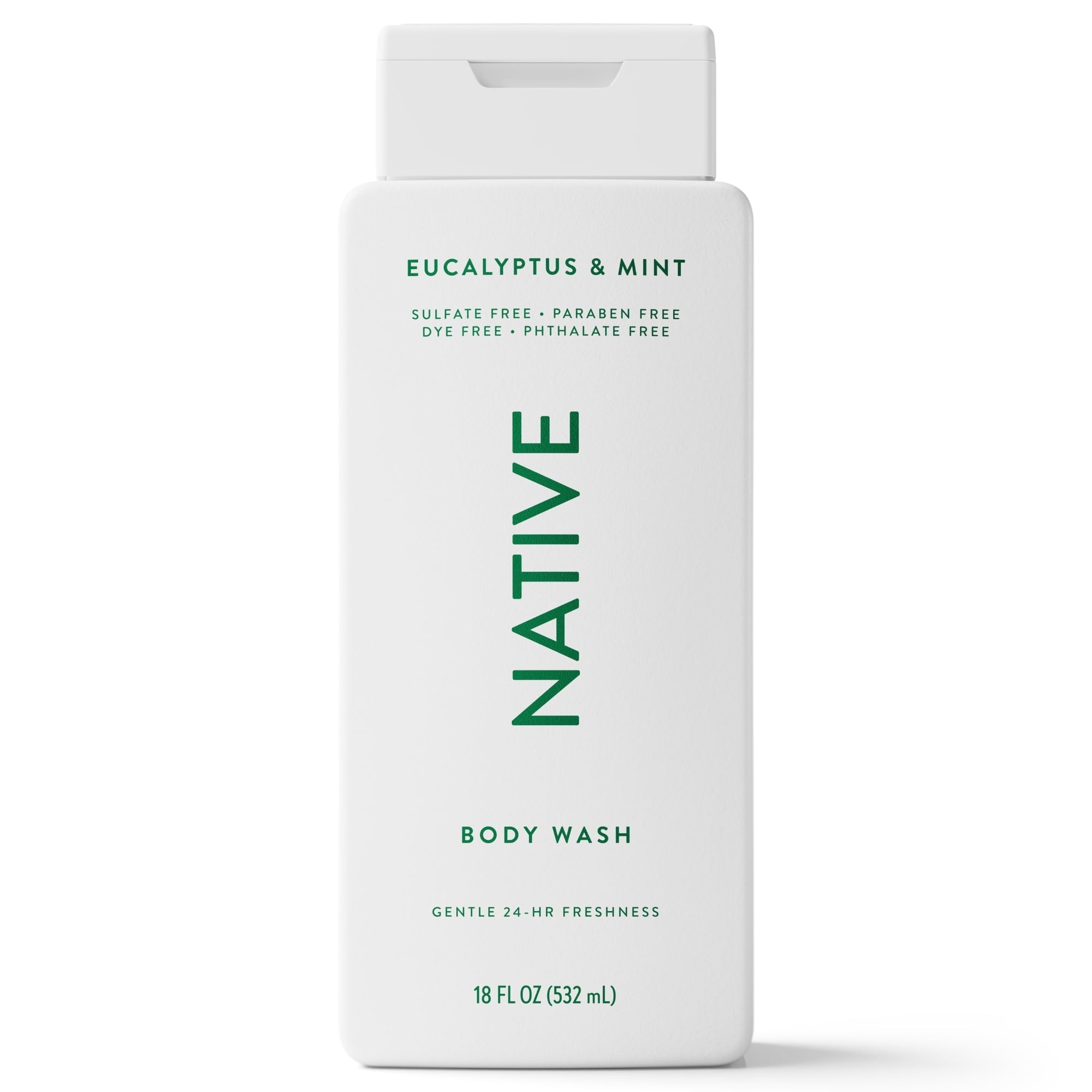 Native Body Wash, Eucalypts & Mint, Sulfate Free, for Women & Men, 18 fl oz