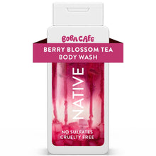 Berry Blossom Tea body wash bottle with no sulfates and cruelty-free label