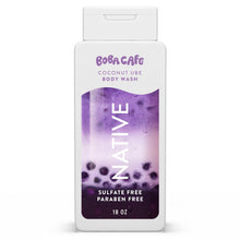 Coconut ube body wash bottle, sulfate-free; 18 fl oz, purple label