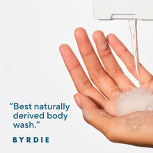 Foamy hand wash lather on an open palm
