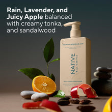 Daily clean conditioner pump bottle with Mountain Sequoia & Rain label