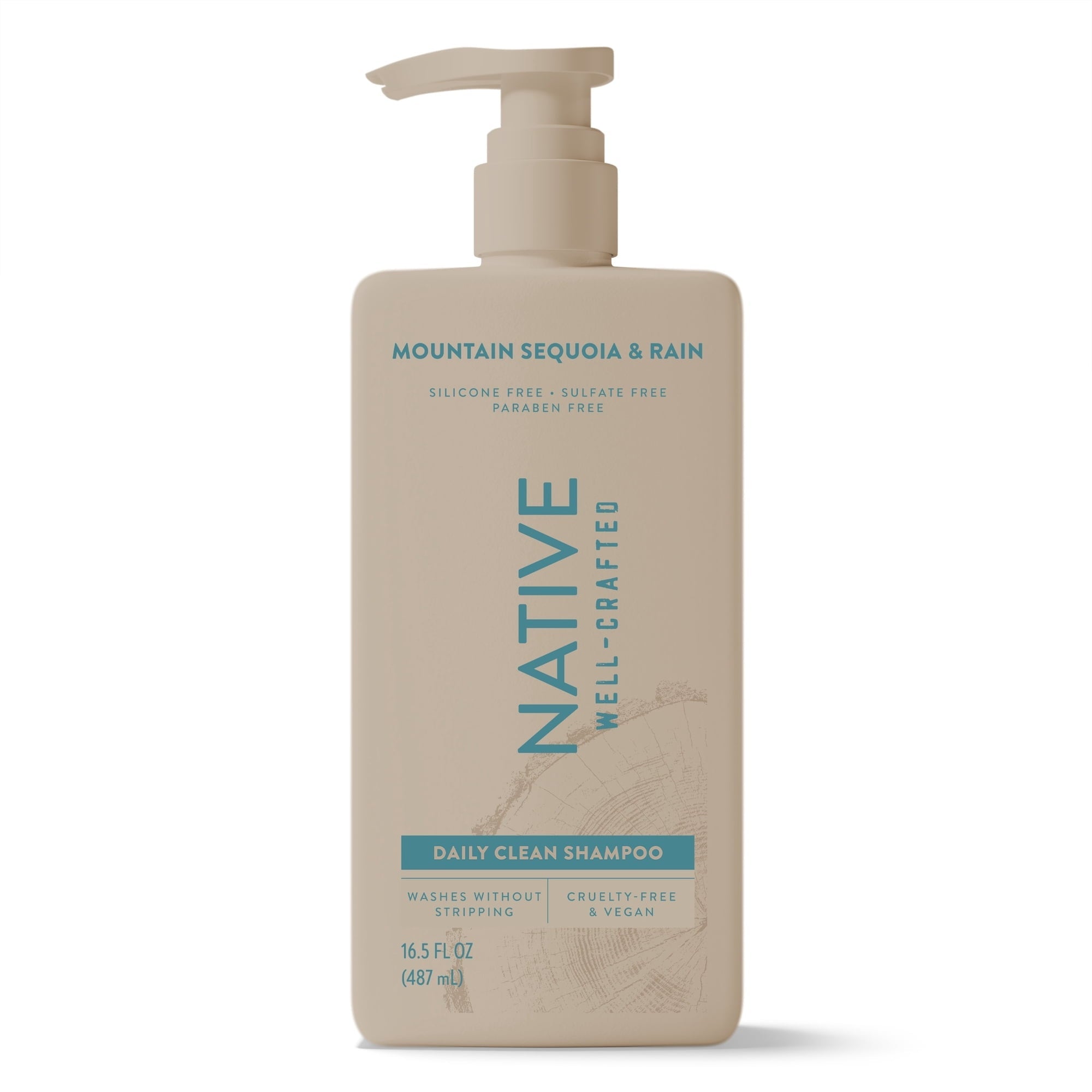 Native Daily Clean Men's Shampoo, Silicone and Sulfate Free, Mountain Sequoia & Rain, 16.5 fl oz (PACK OF 3 )