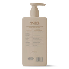 Native conditioner bottle with pump, back label view
