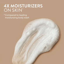 Thick body wash lather swirl, creamy white
