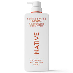 Native Moisturizing Body Wash Peach & Orange Blossom, 22 fl oz