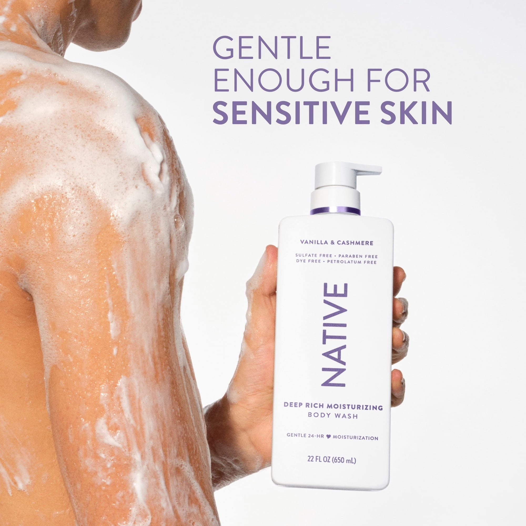 Native Moisturizing Body Wash Vanilla & Cashmere, 22 FL OZ