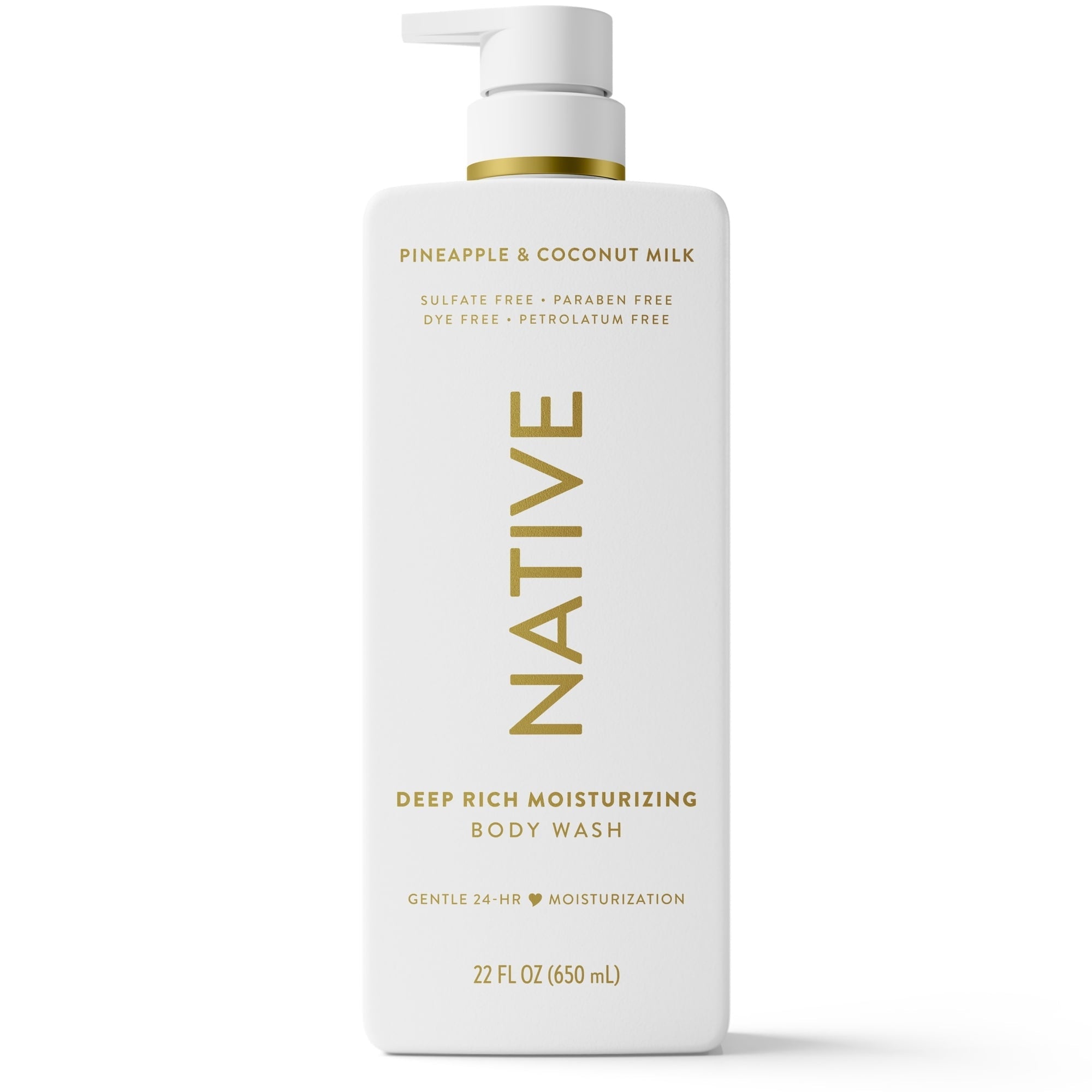 Native Moisturizing Body Wash, Pineapple & Coconut Milk, 22 fl oz