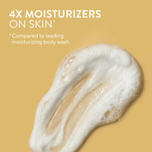 Creamy moisturizing body wash swatch