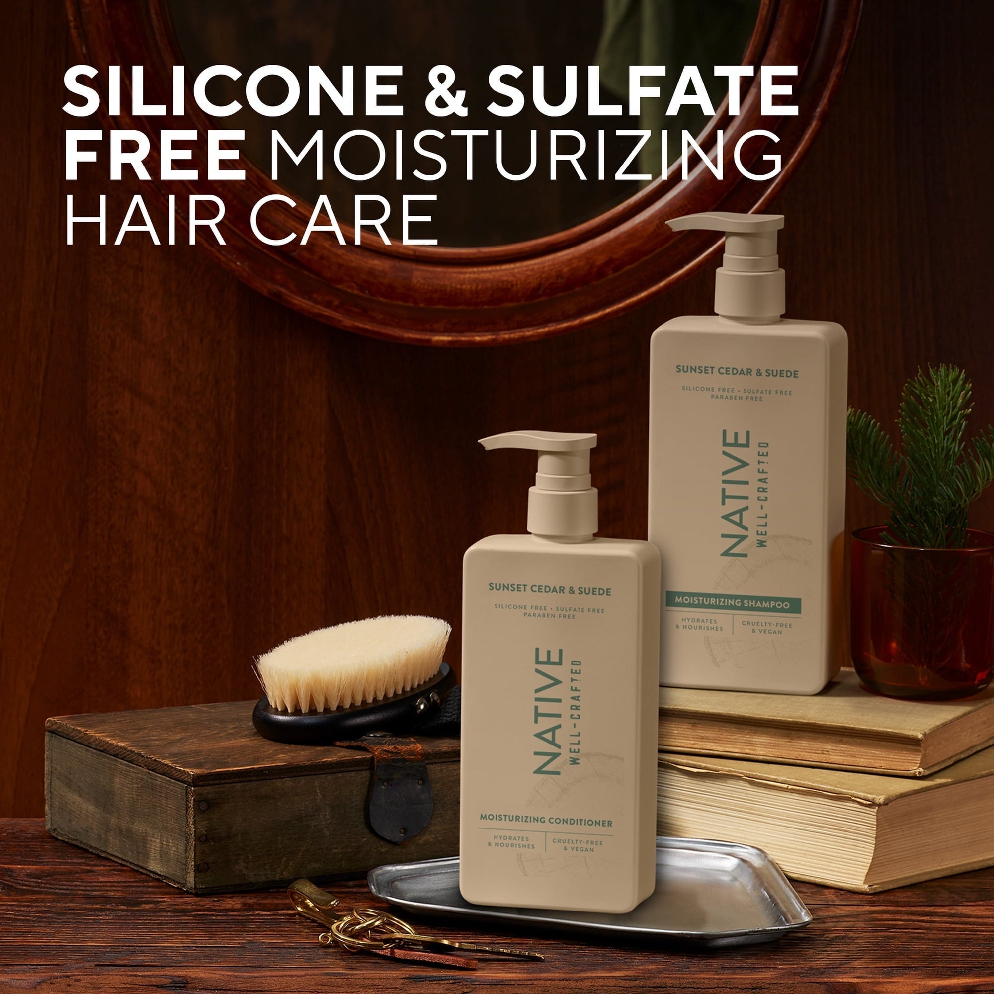 Native Moisturizing Men's Shampoo, Sunset Cedar & Suede, 16.5 fl oz (PACK OF 3 )