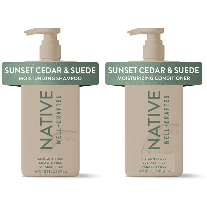 Native Moisturizing Sunset & Cedar Men's 16.5oz Shampoo & Conditioner Set