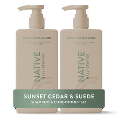 Native Moisturizing Sunset & Cedar Men's 16.5oz Shampoo & Conditioner Set