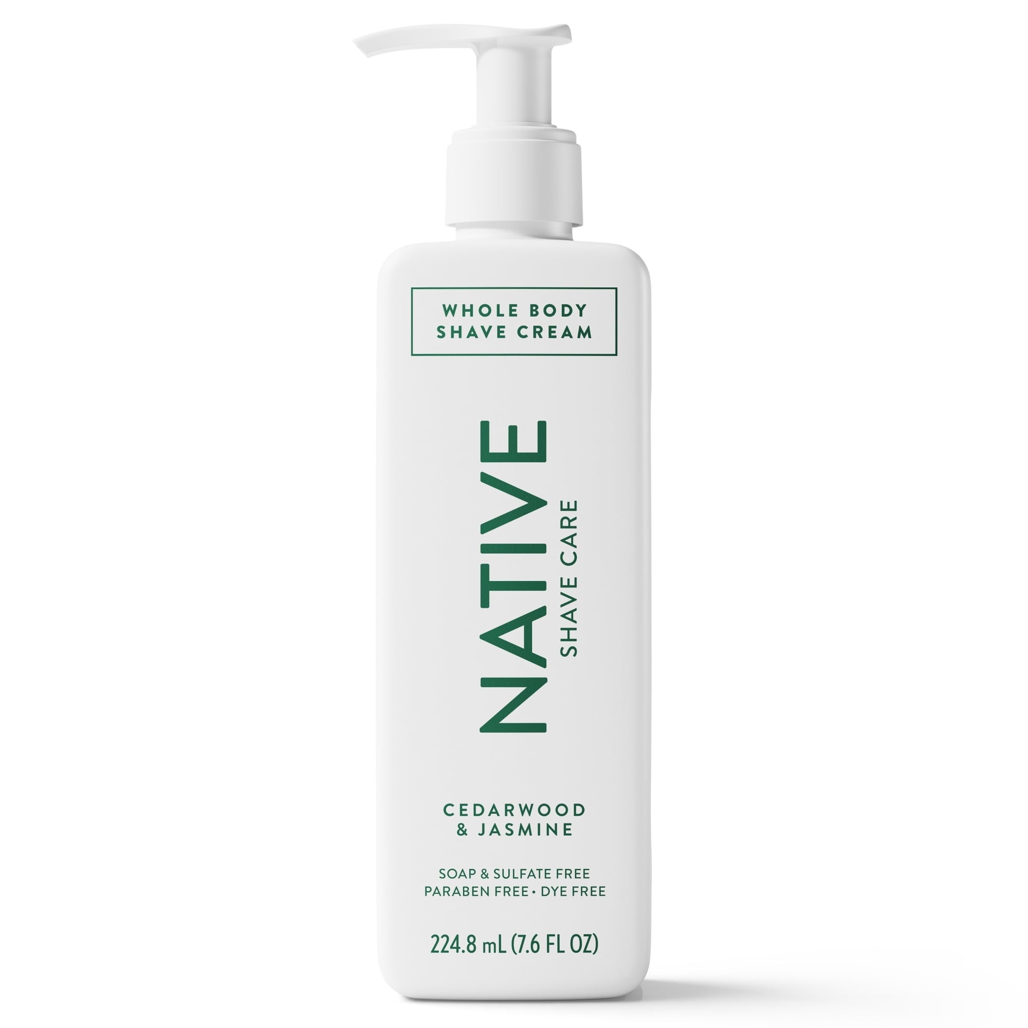 Native Shave Cream for Face & Body, Cedarwood & Jasmine 7.6 fl oz