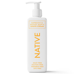 Native Shave Cream for Face & Body, Espresso & Woody Maple 7.6 fl oz