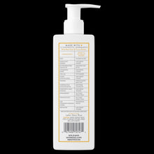 Shave cream bottle with pump, Native back ingredient label