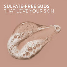 Body wash sulfate-free foam swirls, rich lather on skin surface