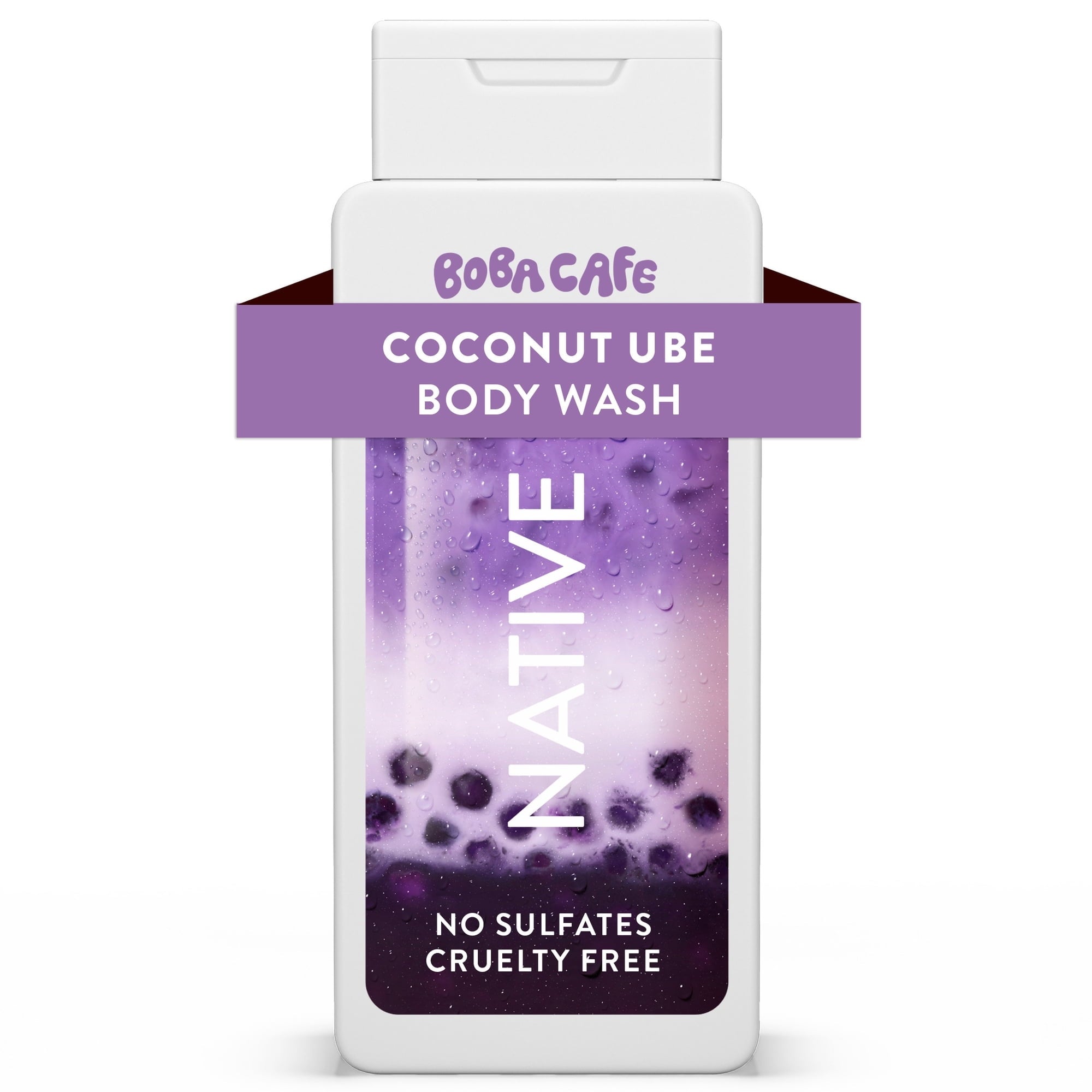 Native Body Wash, Limited Edition Brown Sugar Boba, Sulfate Free Body Wash for Women & Men, Boba Café, 18 fl oz
