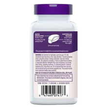 Natrol Time Release Melatonin supplement bottle back label