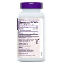 Natrol Time Release Melatonin supplement facts panel on bottle