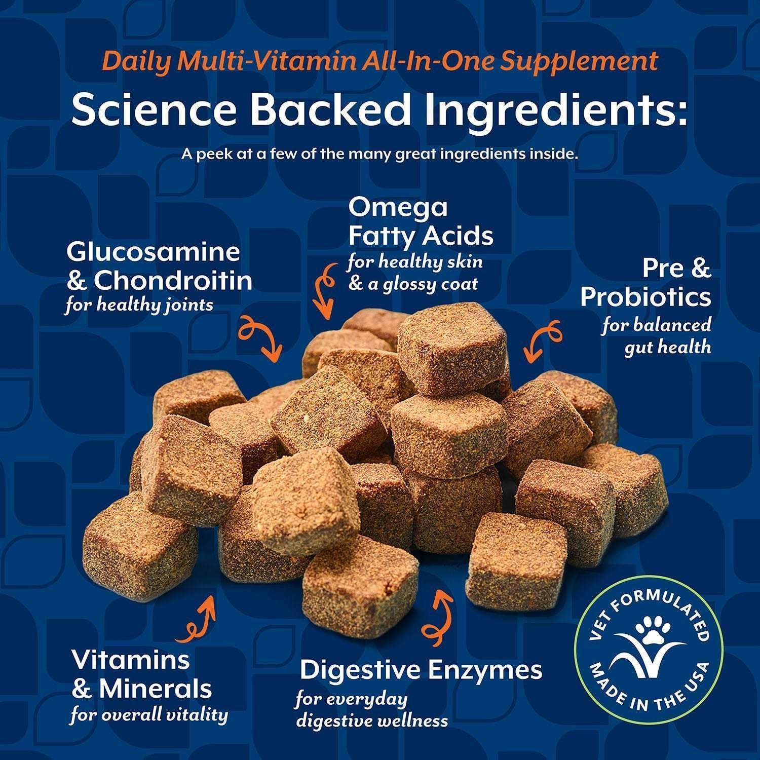 NaturVet Daily Multi-Vitamin All-In-One Supplement for Dogs, 240 ct.