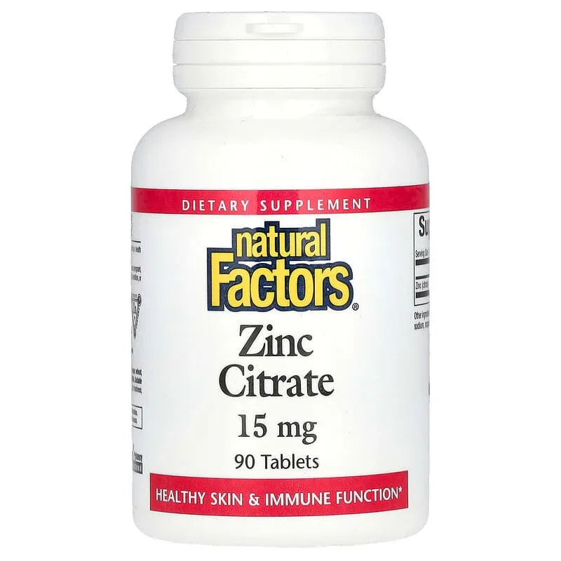Natural Factors, Zinc Citrate, Tablets