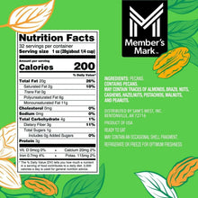 Nutrition Facts panel for pecan halves, 32 servings per container, 1 oz serving