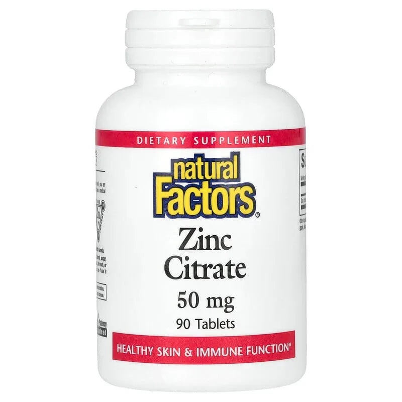 Natural Factors, Zinc Citrate, Tablets