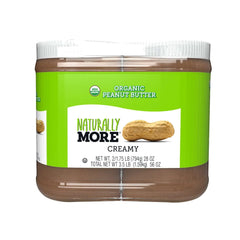 Naturally More Organic Peanut Butter, Creamy, 28 oz, 2-count - USA MEGA SHOP