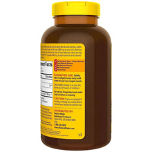 CholestOff Plus softgel bottle back label, yellow cap, brown bottle view.