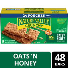 Nature Valley crunchy granola bar pouches, oats and honey, 24 count