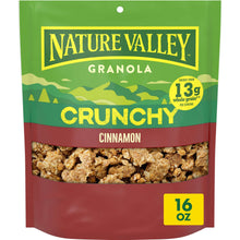 Crunchy cinnamon granola pouch, 16 oz, with Nature Valley branding