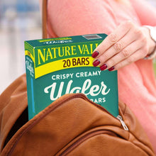 Nature Valley wafer bar box held in hand