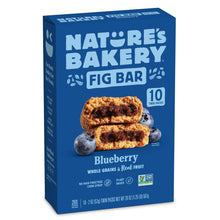 Blueberry fig bar multipack box with illustrated bars and fruit on blue packaging