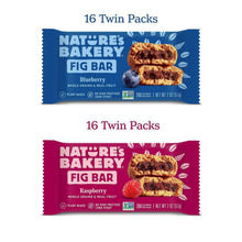 Fig bar twin pack wrappers showing Blueberry and Raspberry