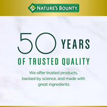 Nature's Bounty 50 years of trusted quality promotional card