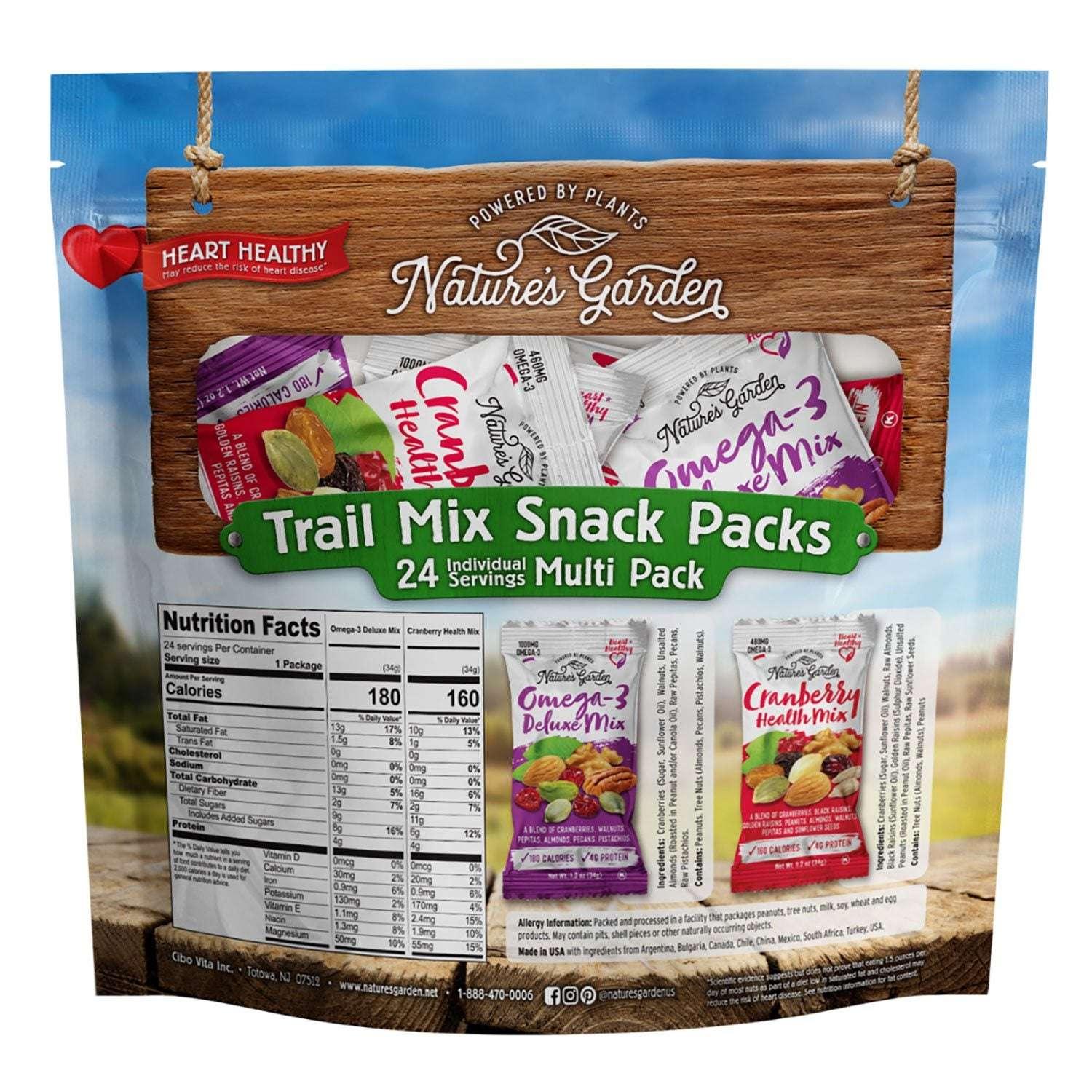 Nature's Garden Trail Mix Snack Packs, 1.2 oz., 24 pk. - USA MEGA SHOP