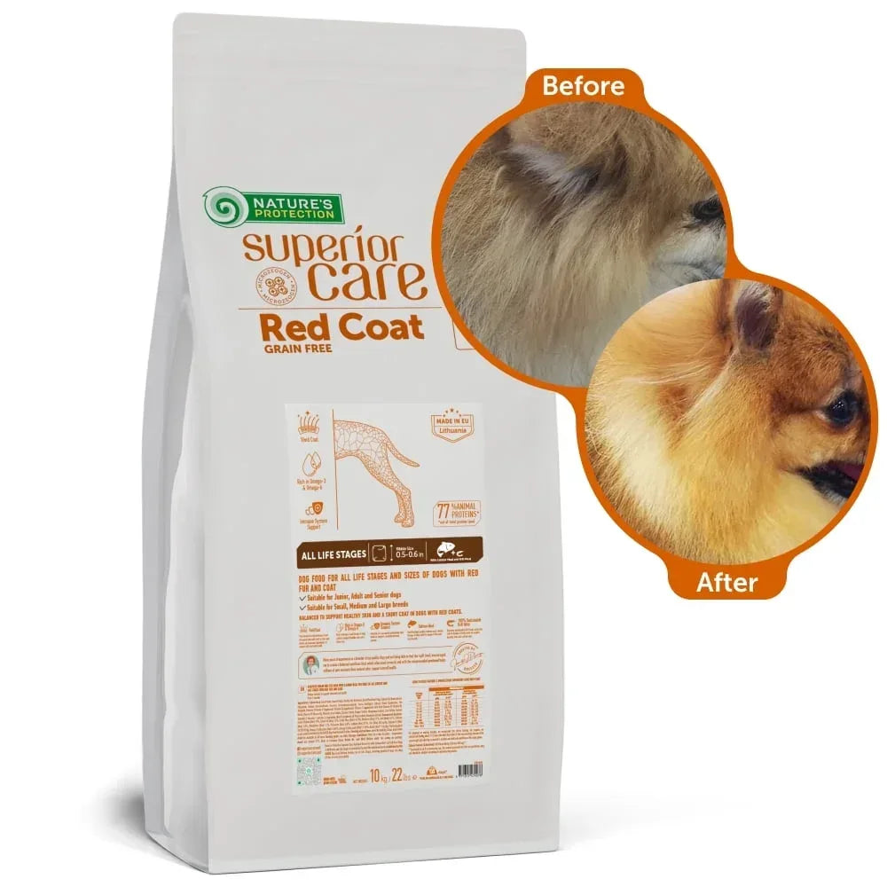 Nature's Protection Superior Care Grain Free Salmon Dry Dog Food, All Breed All Life Stages, 22 lb Bag - USA MEGA SHOP