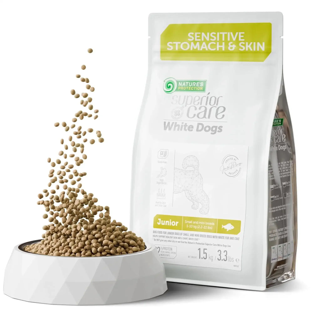 Nature's Protection Superior Care Grain Free White Fish Dry Dog Food, Small Breed Puppy, 22 lb Bag - USA MEGA SHOP