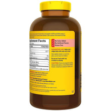 Fish oil supplement bottle with yellow cap, back label text and Supplement Facts