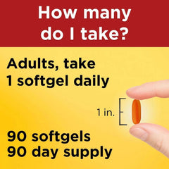Nature Made CoQ10 400 mg Dietary Supplement Softgels, 90 Count