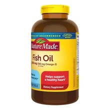 NatureMade Fish Oil 1200 mg bottle, side label with health-support text