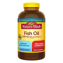 NatureMade Fish Oil 1200 mg bottle, 300 softgels, front label