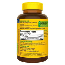Vitamin B12 supplement bottle back label with Supplement Facts and suggested use