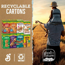 Nature Valley granola bar carton variety pack with recyclable cartons messaging