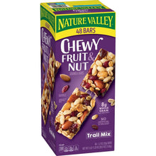 Nature Valley Chewy Fruit & Nut granola bar box, 48 bars, trail mix