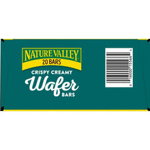 Wafer bars package with Nature Valley logo and barcode, 20 bars