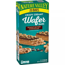 Wafer bars carton, peanut butter chocolate flavor with Nature Valley logo