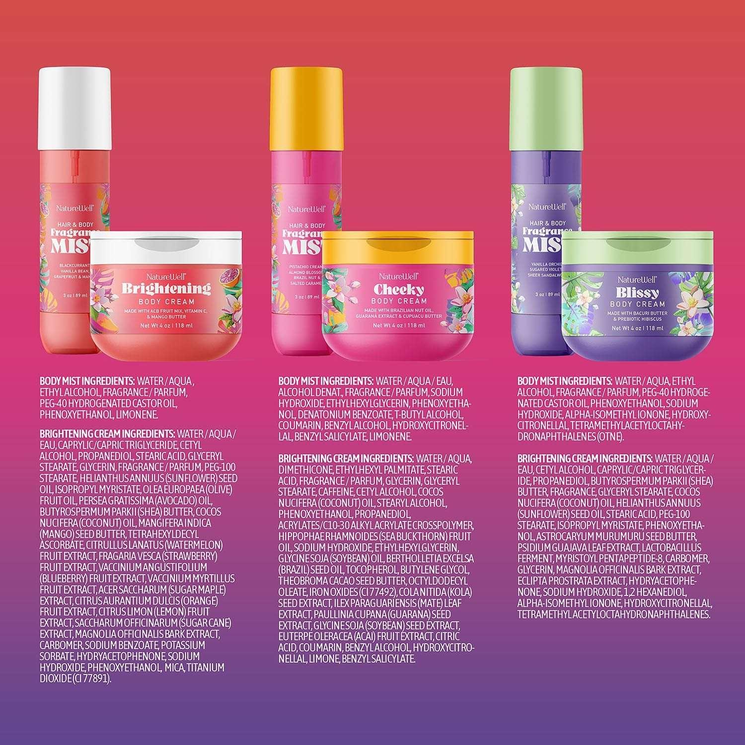 NatureWell Signature Body Cream and Mist, 6 pc. - USA MEGA SHOP