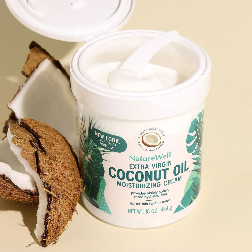 NatureWell Extra Virgin Coconut Oil Moisturizing Cream, 16 oz. - USA MEGA SHOP